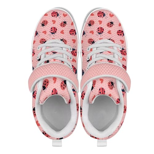Girls Kids Sneakers Breathable Comfortable Tennis Shoes Casual Sneakers Outdoor Non Slip Walking Hiking Shoes for Preschoolers Elementary Kids Size 11-153