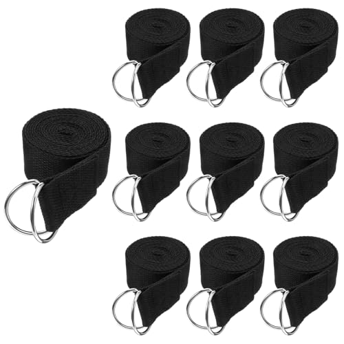Afcabakila 10 Pcs Yoga Strap Bulk for Stretching, 6ft Adjustable