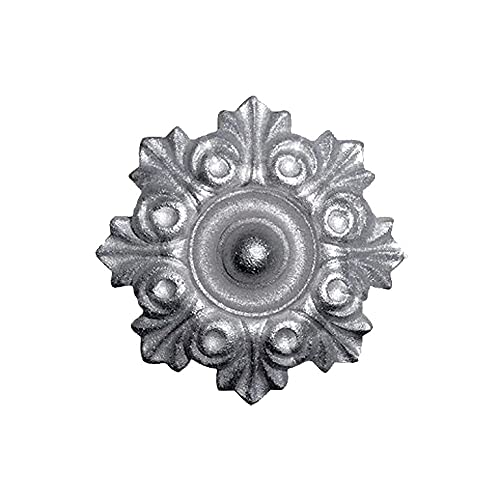 Rosace fonte zinguée Ø100mm épaisseur 22mm pour bas de portails