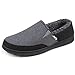 Zigzagger Chaussures Type Mocassin - pour Homme - Confortables et Chaud avec Doublure intérieure en Fourrure,45 EU,Gris
