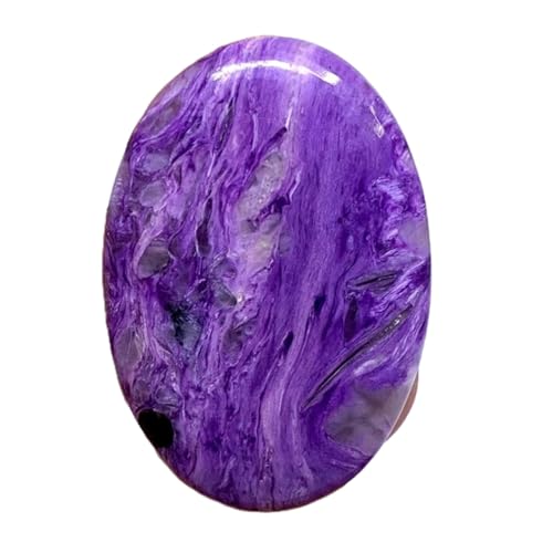 Charoite naturelle dos plat 41x28mm pour sertissage facile