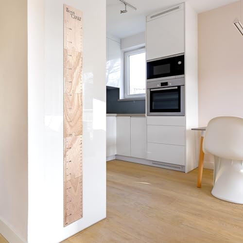 Cretosou Messlatte Aus Holz Messlatten Kinderhölzernes Wandlineal, Messlatte Kinderzimmer Kindermesslatte, Messlatte Kinder Holz Messlatten für Baby- & Kleinkinderzimmer