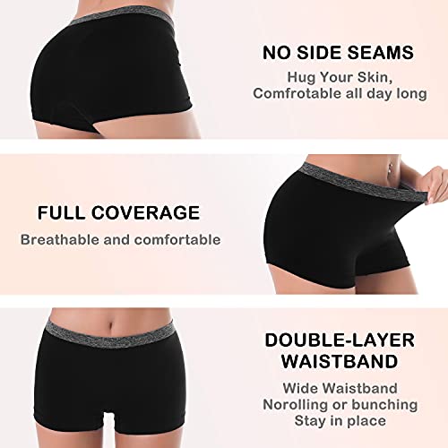 Image of DEEP TOUCH Womens Seamless Underwear Boyshort Panties Boxer Briefs No Show Panty for Ladies Comfortable