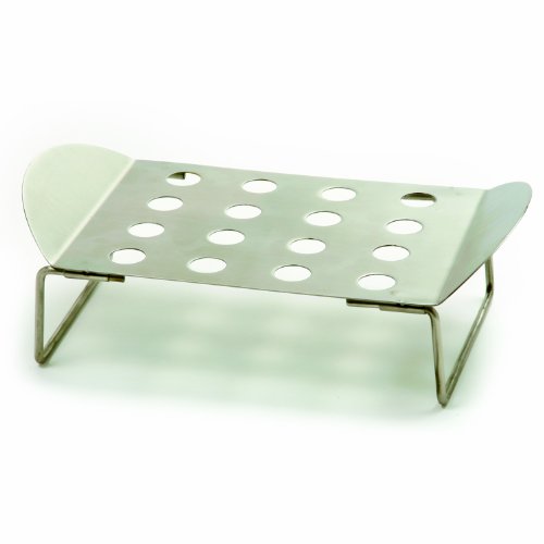 Accesorio de asador de pimientos de acero inoxidable con soporte vertical 4