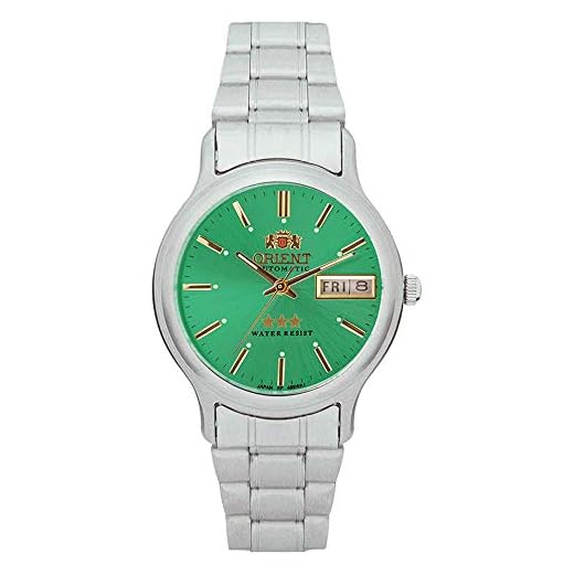 Relógio Masculino Orient Automático Aço Inoxidável Prata Mostrador Verde Analógico Resistente a Água Original 469WA1AF E1SX
