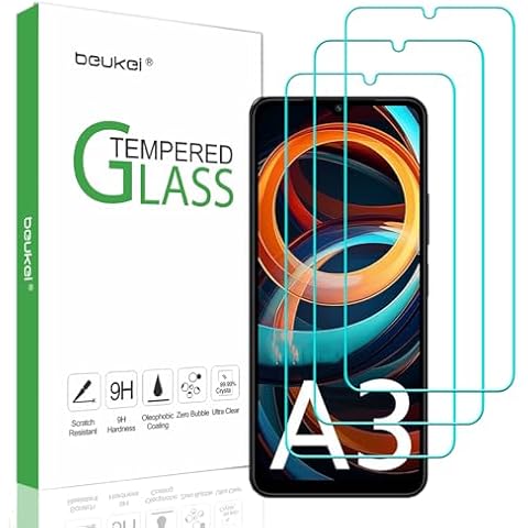 beukei Tempered Glass for Redmi A3 Cover