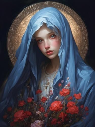 Peinture diamant La Vierge pour adultes : créez une œuvre spirituelle et relaxante chez vous