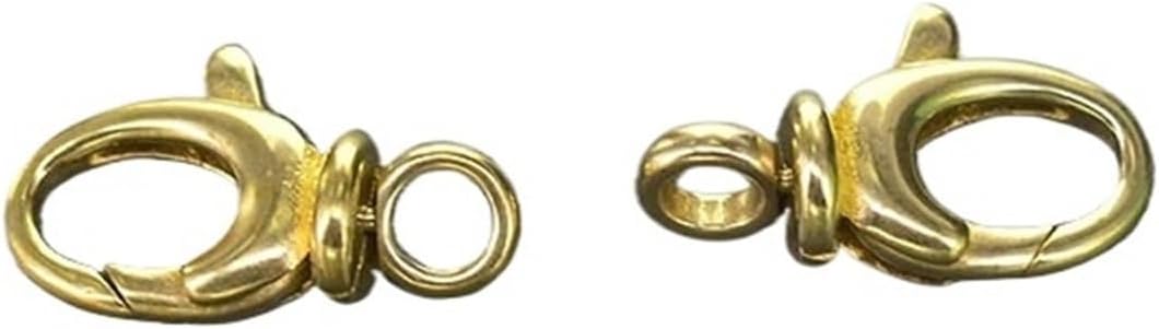 Pocket Watch Swivel Clip Chain 10pcs Small Solid Brass Pocket Watch Swivel Clip Chain Spring Snap Hook 25mm 1inch Buckle Jewelry DIY