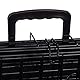 Relaxdays Hundekäfig, Faltbare Hundetransportbox Auto, Welpenkäfig, 2 Türen, Bodenschale, Drahtkäfig Metall, M, Schwarz