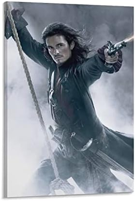 Amazon 有名な映画パイレーツオブカリビアン 世界の終わりのジョニーデップポスター キャンバス アートパネル ポスター 壁アート モダン リビング ベッドルーム 部屋飾り 油彩画08x12inch x30cm ウォールステッカー オンライン通販