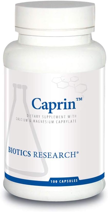 Biotics Research Caprin Caprylic Acid 1200 Milligram Serving. Gastrointestinal Support, Calcium, Magnesium Added, Aids in Gut Microbial Balance 100 Caps