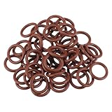 Motoforti Universelle O-Ring-Dichtung, Dichtungsersatz für Sanitär-reparaturen für Autos und Lastwagen, 12 mm ID x 2,5 mm CS, FKM-Gummi, Braun, 50 Stück