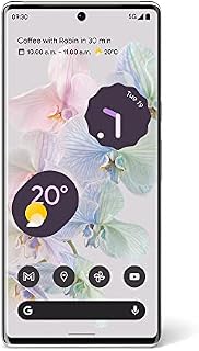 Google Pixel 6 Pro  Unlocked Android 5G smartphone with 50-megapixel camera and wide-angle lens 128 GB  Cloudy White