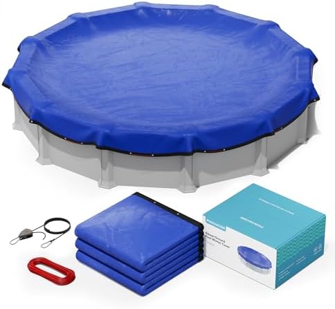 POOLHACKER 2026 Upgrade 30FT Round Winter Pool Cover for Above Ground Pools