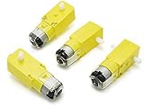 4PCS Robotergetriebemotor ZHITING 4PCS DC 3V-6V Getriebemotor Doppelwelle für Arduino Robot Smart Car DIY Kit