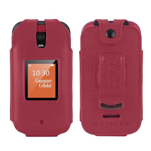 Beltron BLT-FLC-IRIS Leather Case For Consumer Cellular Iris Flip Phone thumb #1