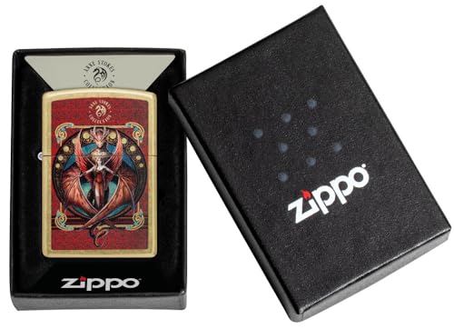 Encendedor Zippo modelo Mythical clásico de latón miniatura 5