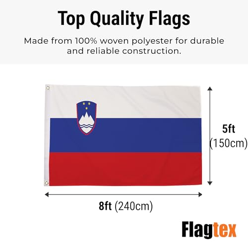 Bandera de Eslovenia Flagtex de tela resistente para mástil exterior 3