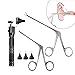 Earwax Removal Tool - Endoscope Ear Cleaner with Pliers & Tweezers, Alligator Forceps for Ear, Nose & Veterinary Use, Effective Earwax Picker & Otoscope Accessories