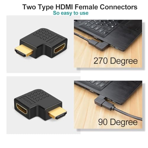 Prolet Right Angle 4K HDMI Extender Adapter Male to HDMI Female L Shape 5 41wCjfMGz3L