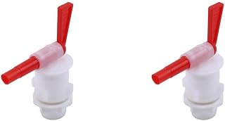 Zerodeko 2 Juegos Grifo de Fermentación para Barriles de Cerveza y Bebidas Accesorio de Plástico para Cubos de Agua Tapón de Barril de Vino