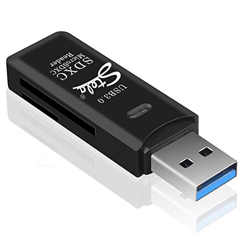 Stela Card Reader USB 3.0 SD/Micro SD TF OTG Smart Memory Card Adapter for Laptop USB 3.0 SD Card Reader (Black)-image-22
