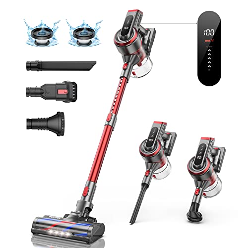 WLUPEL Cordless Vacuum Cleaner, 33kPa Stick Vacuum Cleaner, 400W Powerful Handheld Vacuum with LED Touch Display, 55mins Runtime for Pet Hair, Carpet and Hardwood Floor(Hero 8 Pro) WLUPEL Cordless Vacuum Cleaner, 33kPa Stick Vacuum Cleaner, 400W Powerful Handheld Vacuum with LED Touch Display, 55mins Runtime for Pet Hair, Carpet and Hardwood Floor(Hero 8 Pro)