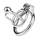 SeLgurFos Edelstahl Chastity Cage Männer Stretcher mit Easy Urination Penis Plug, Skelett Verdecktes Schloss Cock Cage Sex-Spielzeug für Mann Keuschheit Bondage (S,45mm)