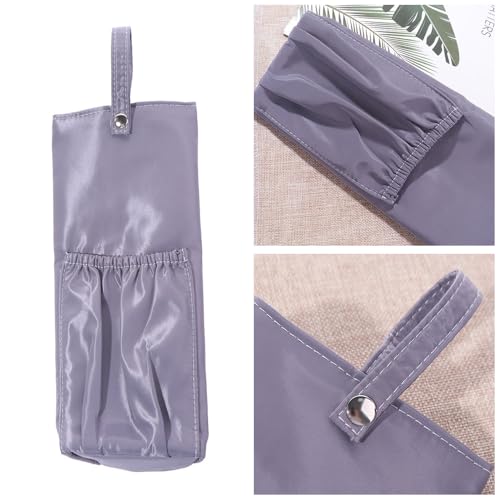 Bolsa para rizador resistente al calor, impermeable, con almacenamiento y esterilla protectora para herramientas de cuidado y peinado del cabello (Rosa) miniatura 5