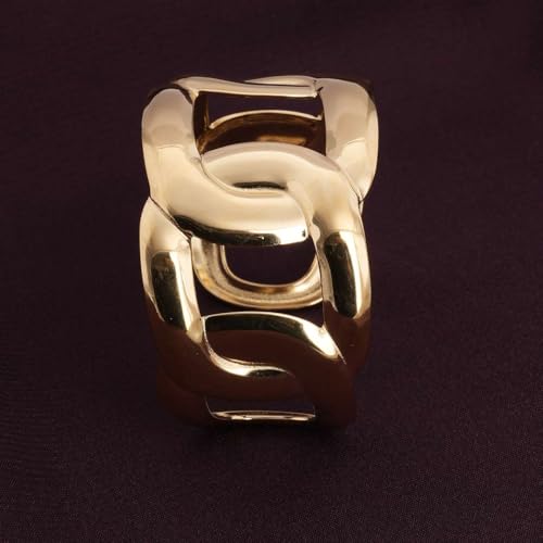 Image of PALMONAS Link Hoops Cuff Bracelet for Women - Gift for Girls & Women | Waterproof & Anti-Tarnish Bracelet