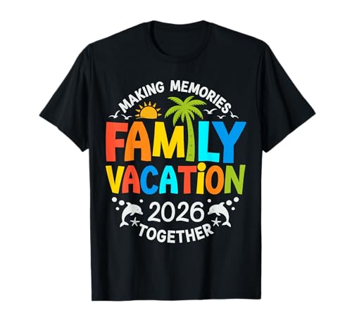 Family Vacation 2026 Beach Matching Family Summer Vacation T-Shirt