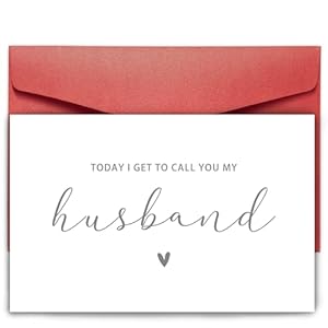 SuperShunhu Grooms Wedding Vows Card Husband To My Groom To My Husband
