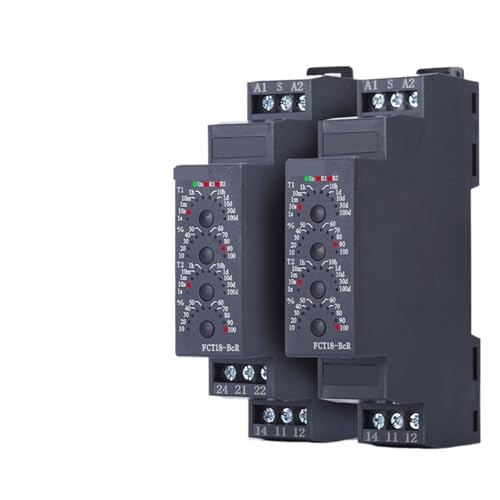 Relais temporisé clignotant asymétrique FCT18-BcR rail DIN 220V CVC