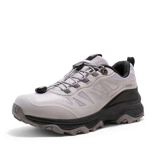 NORTIV 8 Women's Waterproof Hiking Shoes Quick Laces Outdoors Walking Trekking Camping Tennis Sneakers Canyon 10 Light Purple