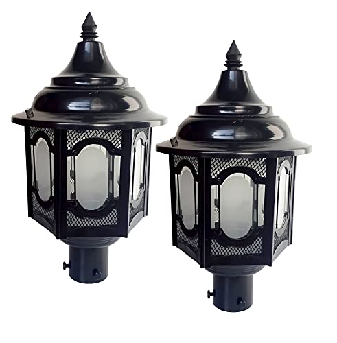 Image of Lyse Decor gate Lights for Outdoor Waterproof, gate Lights for Home gate Pack of 2, Main Pillar Waterproof, gate Light lamp, Boundary Lights, Pillar Lamps
