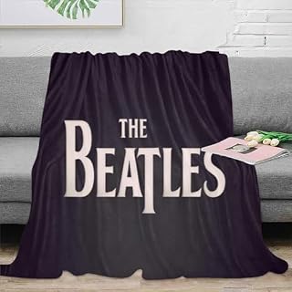AMNOOL The Beatles Couvertures en flanelle d'automne et d'hiver, couverture en microfibre polaire ultra douce, couverture confortable et chaude avec impression 3D pour enfants et adultes 100 x 130 cm – Image 2