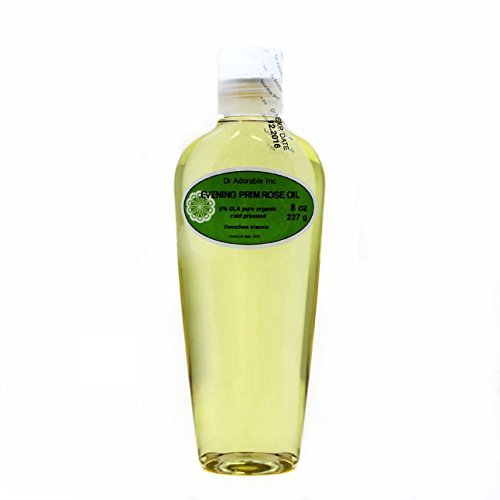 Evening Primrose Carrier Oil Organic Pure Cold Pressed by Dr.Adorable 8 Oz