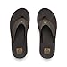 Reef Fanning Mens Bottle Opener Flip Flop, Arch Support, Durable Outsole, Water Friendly, Brown/Gum, 8