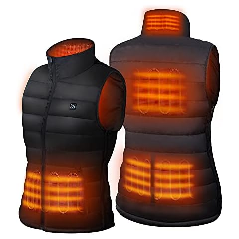 Dr. Prepare Heated Vest, Unisex Heated Vest for Men Women, Lightweight USB Electric Heated Jacket with 3 Heating Levels, 6 Heating Zones, Adjustable Size for Hunting Hiking (Battery Pack Not Included) Cover