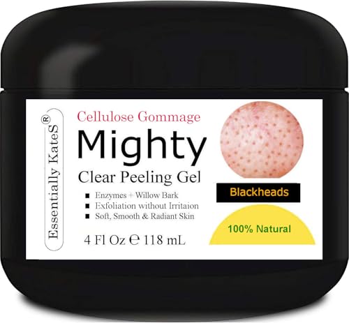 Image of Exfoliating Peeling Gel Cellulose Face Scrub - Visible Peeling Effect, Blackhead & Pore Cleansing, Non-Abrasive Korean Skincare, Sensitive Skin Safe (4 Fl Oz)
