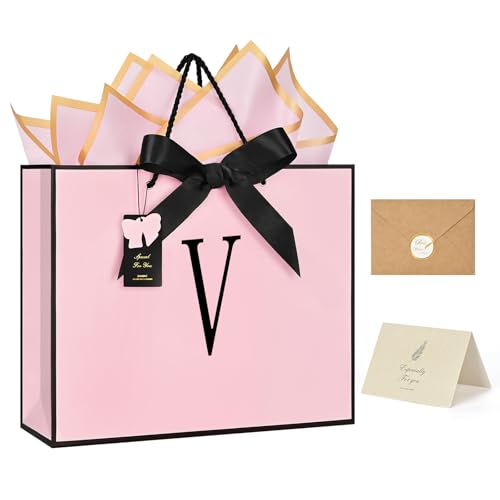 ZUKEPU Personalized Pink Gift Bags