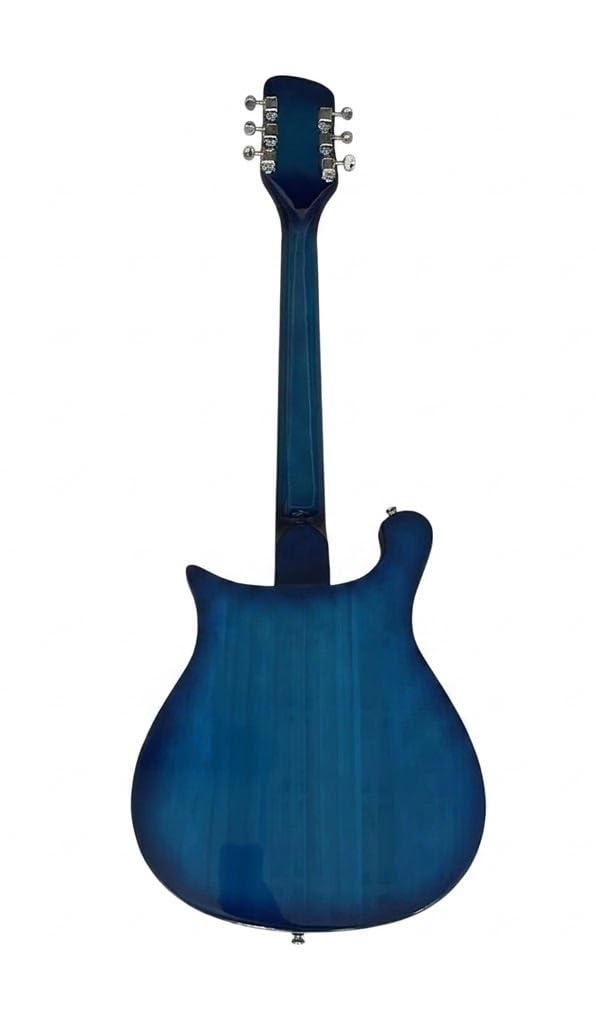 Chitarre elettriche a corpo solido a 12 corde, chitarra elettrica Blue Burst con intarsi triangolari e pickup, Guitarra Electrica for rock classico, 39 pollici