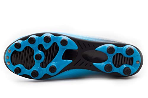 Zephz SC0038Y Wide Traxx Cyan/Black Soccer Cleat Adult 12 thumb #1
