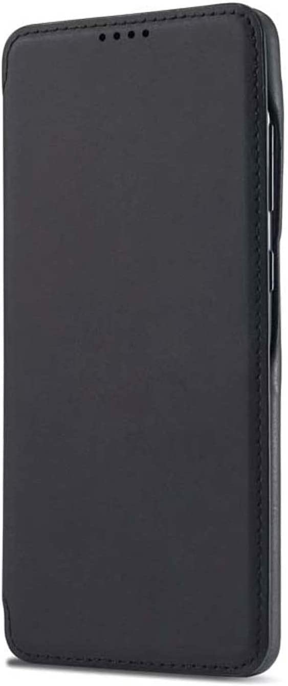 Funda iPhone 14 Plus libro de cuero Svart elegante antiarañazos con tarjetero 8