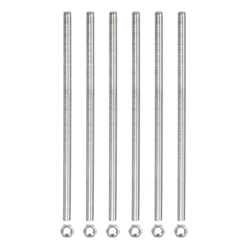 Aste Filettate M3 X 400mm Quarkzman - 12 Pezzi Con Dadi, Acciaio Inox 304, Passo 0.5mm, Per Progetti Fai Da Te - Foto 6