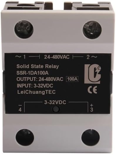 SSR DC to AC AC to AC DC to DC Single Phase Solid State Relay 10A 25A 40A 60A 80A 100A 120A 180DD 240DD (Color : DC-DC, Size : 40A)