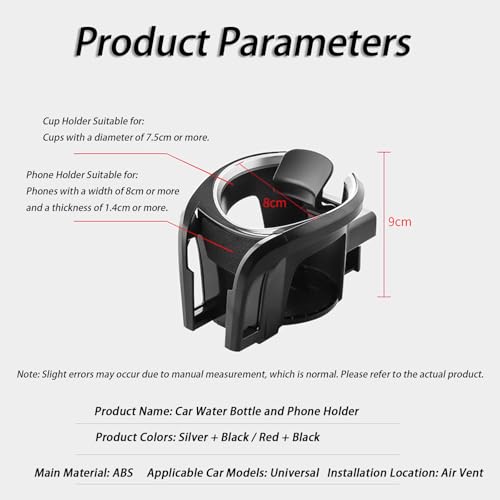 Portavasos y soporte para teléfono para Fiat Panda miniatura 4