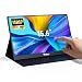 Migliori monitor portatili Yinker Portatile Touchscreen 15.6' FHD 1080P, 10-Punti Touch con Custodia in Pelle Magnetica e Altoparlanti, Monitor da Viaggio USB-C Compatibile con Laptop, Smartphone, PC