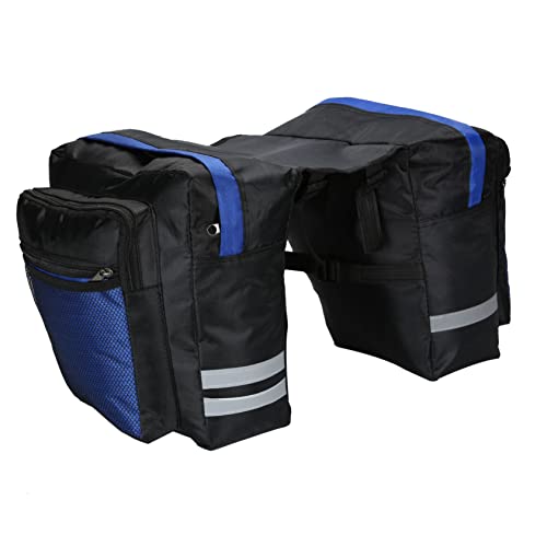 DINHEAROM Multi Functional Cycling Rear Seat Bag Pannier Trunk Handbag for Mountain Bikes Stylish Material for Long Rides Urban Use Blue Color