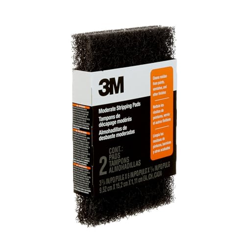 Image of 3M Heavy Duty Stripping Pads, 2 Count, 3-3 /4 in x 6 in, Removes Paint, Varnish, Wallpaper Paste & Other Finishes Without Scratching Or Gouging The Surface (10112NA)